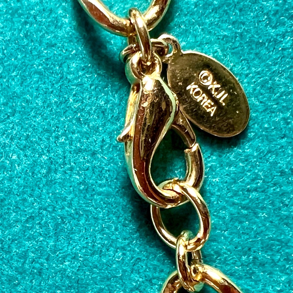 Vintage Kenneth Jay Lane (KJL) Chain Gold-tone Necklace 30” long - Picture 3 of 6
